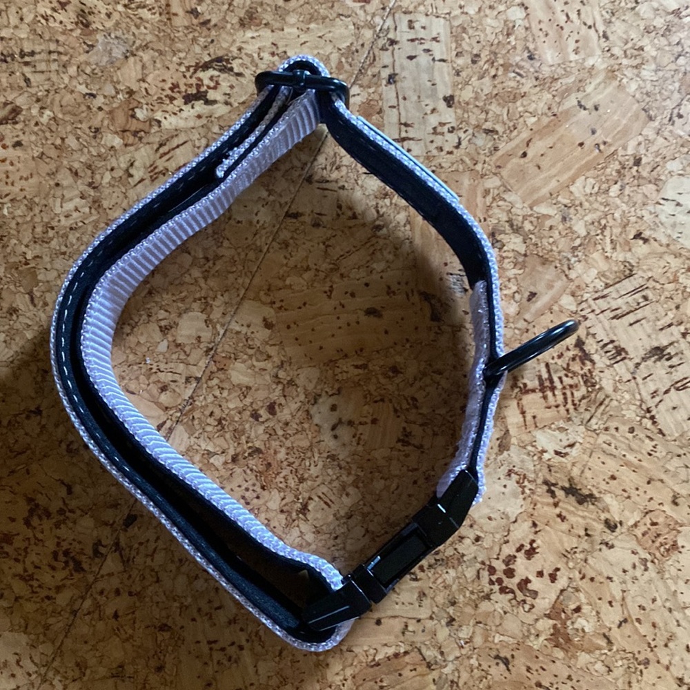 Soft purple dog collar. Size L - Picture 7 of 7